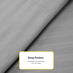 Full Size Bed Sheets - 6 Piece 1500 Supreme Collection Fine Brushed Microfiber Deep Pocket Full Sheet Set Bedding - 2 Extra Pillow Cases, Great Value, Full, Dobby Silver