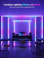 Govee RGBIC LED Strip Lights 16.4ft with Covers, Smart LED Lights for Bedroom Work with Alexa and Google Assistant, LED Diffuser Channel with Srtip Lights, Skirting Lines, Studio, Cabinet