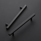 Ravinte Black Cabinet Handles 20 Pack 6-3/10 inch Matte Black Square Cabinet Pulls Kitchen Hardware 8-4/5 inch Overall Length Kitchen Drawer Pulls