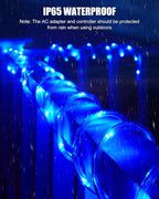 Color Changing Rope Lights Outdoor - 99ft 300 LED Outdoor String Lights with Remote, 18 Colors, Connectable, Twinkle Christmas Light for Bedroom Wedding Patio Holiday Decoration