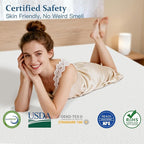Airensky 3 Inch Memory Foam Mattress Topper, Cooling Gel Infused High Density Cal King (72"x84") Topper with Removable Washable Cover, Bed Topper for Pressure Relief Back Pain, CertiPUR-US Certified