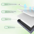 Japanese Floor Mattress Full, Anti-Slip Japanese Futon Foldable Tatami Mat for Guests, Green
