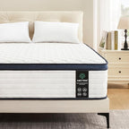 Twin Mattress 10 Inch Twin Size Mattresses - Memory Foam & Pocket Coils Springs, Pressure Relief, Medium Firm Comfort, Motion Isolation, Ideal for All Sleep Positions, CertiPUR-US Certified