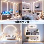 iNextStation 12V LED Light Strip IP65 Waterproof Warm White LED Strip Lights 16.4ft/5m Cuttable 300 SMD 2835 LED Tape Flexible Led Lights for Bedroom Outdoor Indoor Decor (Power Adapter not Included)