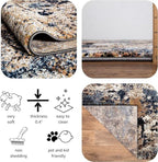 Keen Home Design Area Runner Rugs - 2x8 Non-Shedding, Abstract Runner for Kitchen, Living Room, Bedroom, Dining Room, Entryway - Size: 2'8" x 7'7", Multi
