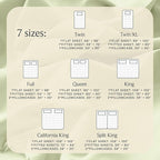 LuxClub 4 PC Sheet Set Bed Sheets Deep Pockets 16" Eco Friendly Wrinkle Free Cooling Machine Washable Hotel Bedding Silky Soft - Sage Green California King