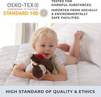 Great Bay Home Queen Mattress Topper. Thick, Elastic Corner Mattress Protector and Cover. Ultra-Soft Pillowtop Mattress Pad. Fits Mattresses Up to 18" (Queen, White)
