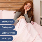 Twin Size 3 Piece Sheet Set - Comfy Breathable & Cooling Bed Sheets Set - Hotel Luxury Bedding for Women, Men, Kids, Teens, Boys & Girls - Deep Pockets, Soft, Wrinkle Free - Oeko-Tex - Lavender Pink
