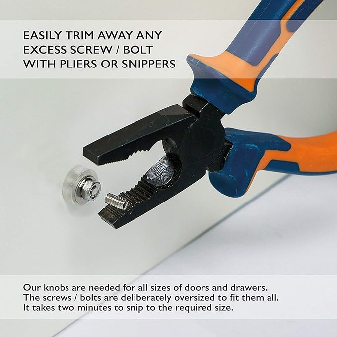 Knobs for Cabinets and Drawers Assorted Black Cupboard Wardrobe Furniture Knob Door Pull Handles for Dresser Kitchen Wardrobes Boho Home Interior Decor -Pack of 12