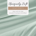 Linen Market Double-Brushed Microfiber Twin XL Sheet Set 3 Piece – Oeko-TEX Certified Ultra Soft & Wrinkle-Free - 16" Deep Pocket Sheets - Easy Care Twin XL Size - Mint