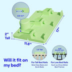 BedShelfie Bedside Shelf for Bunk Bed & Top Bunk, College Dorm Room Essentials, Clip On Nightstand, Bed Side Table Tray Organizer - Cup Holder, Black