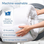 Niagara Mattress Topper Full XL - Cooling Breathable Pillow Top Mattress Pad for Back Pain Relief - Deep Pocket Topper Fits 8-20 Inches Mattress