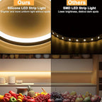 Lamomo LED Strip Lights, Tunable White Neon Rope Lights with Remote, 32.8Ft Dimmable 3000K-6000K Flexible Led Light Strip, Waterproof Silicone 24V Neon Lights for Bedroom Home Decor Warm White