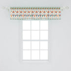Ambesonne Mexican Window Valance, Latin American Cultural Native Borders Indigenous Saguaro Sombrero Tequila Bottle, Curtain Valance for Kitchen Bedroom Decor with Rod Pocket, 42" x 12", Jade Green