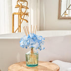 COCORRÍNA Reed Diffuser - Ocean Breeze 8.5oz Flower Reed Diffuser Set with 8 Sticks, Home Fragrance Reed Diffuser for Home Bedroom Office Bathroom Shelf Decor (Master Collection)