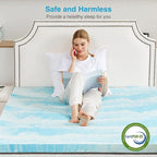 Mattress Topper, King Size Cooling Memory Foam Bed Toppers, 2 Inch Soft Mattress Pads for Sleeper Sofa, RV, Camper, CertiPUR-US Certified
