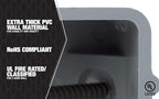 Southwire Southwire MSB1G One Gang Device Box with Depth Adjustable; Heavy Duty 42lb; Gray