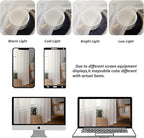 Chyhomenyc Ivory Sheer Curtains 78 Inches Long 2 Panels Set for Living Room, Light Filtering Voile Lightweight Bedroom Curtains, Rod Pocket Solid Window Treatment Drapes, Each 42W x 78L