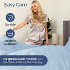 Cal King 6 Piece Sheet Set - Comfy Breathable & Cooling - Ultra-Soft Hotel Luxury Bedding Set w/ 8-16 Inch Deep Pockets - 1 Flat & 1 Fitted Sheet & 4 Pillowcases - Wrinkle Free & Easy Care - Sky Blue