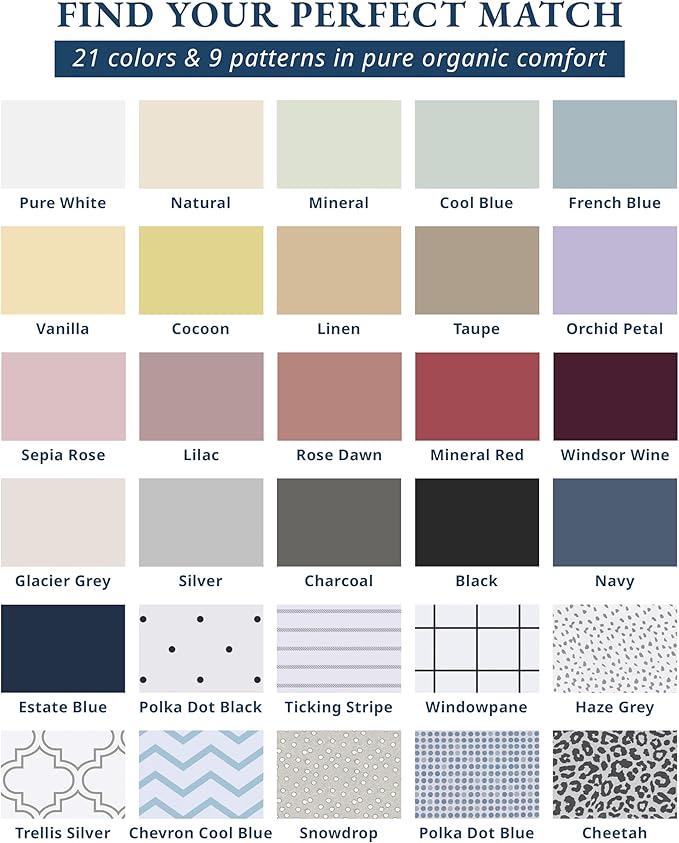 LANE LINEN 100% Organic Cotton Sheets for King Size Bed - Soft Percale Sheets, Breathable Luxury Hotel Style Machine Washable Fully Elasticized Mercerized 15" Deep Pocket King Sheet Set- Estate Blue