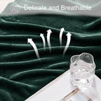 Exclusivo Mezcla Extra Large Fleece Throw Blanket for Couch, Sofa, 300GSM Super Soft and Warm Blankets, Forest Green Throw All Season Use, Cozy, Plush, Lightweight, 50x70 Inches