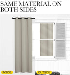 NICETOWN Natural Room Darkening Curtains 86" Long for Boho Farmhouse Home Decoration, Window Treatment Total Privacy Drape Panels for Bedroom Living Room Guest Room (55" Wide, Set of 2)