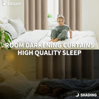 BGment Blackout Curtains - Grommet Thermal Insulated Room Darkening Bedroom and Living Room Curtains, Set of 2 Panels (52 x 95 Inch, Sand)