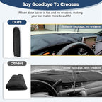 Dashboard Cover Mat Custom Fit for Toyota Tacoma 2005-2015 Dash Cover Nonslip Dash Mat Protector Sunshade No Glare Black