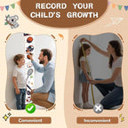 Personalized Wooden Forest Animal Tree Growth Chart, Canvas Height Growth Chart for Baby, Kids Measuring Chart for Wall, Kids Room Wall Decor, Removable & Waterproof Growth Chart Ruler