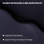 MAXYOYO Japanese Futon Mattress - Thick Comfortable Roll Up Sleeping Pad, Twin, Black Stripe