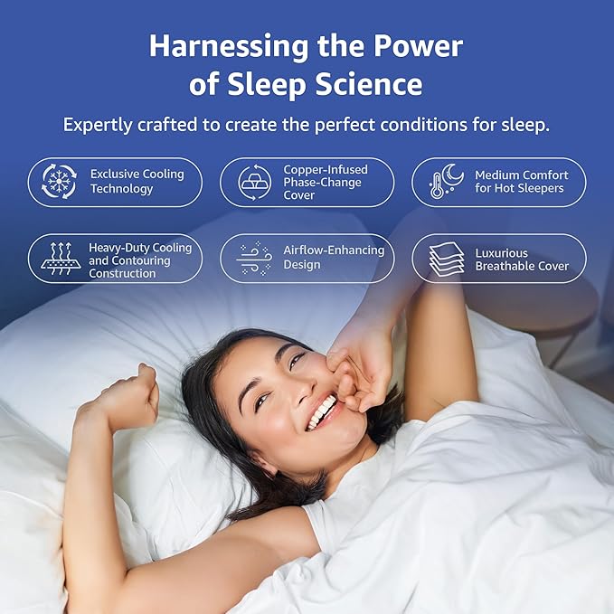 ROOST SLEEP 14-Inch Twin Mattress with Medium Firm Support, CertiPUR-US Certified, Copper Smart Thermic Cooling Gel Memory Foam for Hot Sleepers, Made in USA