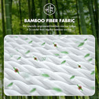 Mattress King Size 14 Inch - Memory Foam Hybrid Mattresses for Pressure Relief & Motion Isolation - Medium Firm King Mattress with Pocketed Coils Breathable Bamboo Cover Certipur-Us Certified