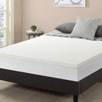 Best Price Mattress 2.5 Inch Ventilated Memory Foam Mattress Topper, CertiPUR-US Certified, Short Queen White