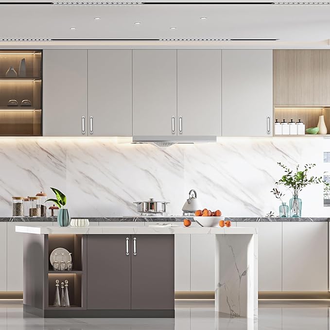 Asidrama 10 Pack 3.75 Inch(96mm) Polished Chrome Kitchen Cabinet Handles, Cabinet Pulls Kitchen Cabinet Hardware for Cupboard Drawer Pulls