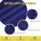 NICETOWN Blackout Curtains Panels for Bedroom - 3 Pass Microfiber Noise Reducing Thermal Insulated Solid Ring Top Blackout Window Drapes (2 Panels, 66 x 66 Inch, Navy Blue)