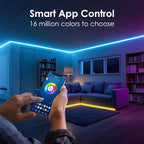 hyrion Smart LED Light Strips,200 ft WiFi LED Light,Sound Activated Color Changing with Alexa and Google,Sync Music with Tape Lighting for Bedroom for Living Room, Home Decor