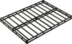 Box Spring Full Size Bed 4 Inch Low Profile, Heavy Duty Metal Box Spring Bed Base with Fabric Cover, Mattress Foundation, Easy Assembly, Noise Free, Black