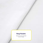 Cal King Size Bed Sheets - 6 Piece 1500 Supreme Collection Fine Brushed Microfiber Deep Pocket California King Sheet Set Bedding - 2 Extra Pillow Cases, Great Value, California King, Dobby White