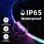 DAYBETTER Waterproof Led Lights for Bedroom, 100ft (3 Rolls of 32.8ft) Led Strip Lights, 900 LEDs Color Changing RGB 44 Keys Remote Controller, 12v for Outdoor Room Home Party Christmas Decoration