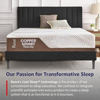 ROOST SLEEP 14-Inch Full Mattress with Medium Firm Support, CertiPUR-US Certified, Copper Smart Thermic Cooling Gel Memory Foam for Hot Sleepers, Made in USA