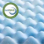ZINUS 1.5 Inch Swirl Gel Cooling Memory Foam Mattress Topper, Smaller, More Convenient WonderBox Packaging, Cooling, Airflow Design, CertiPUR-US Certified, Queen
