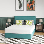 FDW | 10 Inch Queen Mattress | Medium Firm | Gel Memory Foam Mattress | White | Bed in a Box, CertiPUR-US Certified | Pressure Relief, Cooling Ventilated Foam | Washable Removable Cover