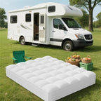 ELEMUSE RV King Mattress Topper for Back Pain, Extra Thick Mattress Pad Cover, Plush Soft Pillowtop with Elastic Deep Pocket, Overfilled Down Alternative Filling