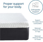 Cool Gel 12 Inch Twin XL Mattress Memory Foam Medium Firm, Gel Memory Foam Mattress Twin XL Cooling, Made in the USA, 12" Depth with Pressure Relief, CertiPUR-US Certified Fiberglass Free, Bed