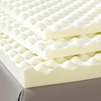 ZINUS 2 Inch Copper Cooling Memory Foam Mattress Topper with Airflow Design, King, White