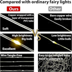 HXWEIYE 300LED Fairy Curtain Lights, 9.8x9.8Ft USB Plug-in 8 Modes Christmas String Hanging Lights with Remote for Bedroom Backdrop Wedding Party Indoor Wall Decor, Pink, Tangle-Free