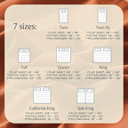 LuxClub 4 PC King Sheet Set, Deep Pockets Wrinkle Free Cooling Bed Sheets Hotel Bedding for Women, Men, Kids & Teens, Includes 1 Fitted Sheet, 1 Flat Sheet and 2 Pillowcases - Autumn Orange