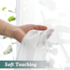 Chyhomenyc White Sheer Curtains 78 Inches Long 2 Panels Set for Living Room, Light Filtering Voile Lightweight Bedroom Curtains, Solid Window Treatment Drapes, Each 42W x 78L