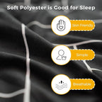 MAXYOYO Black Geometric Pattern Futon Mattress, Japanese Floor Mattress Quilted Bed Mattress Topper, Extra Thick Folding Sleeping Pad Breathable Floor Lounger Guest Bed for Camping Couch, Full