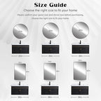 CULER White Bathroom Wall Mirror,24 x 36 Inch Rectangle Vanity Modern Tempered Glass Mirror for Bedroom,Living Room,Entryway